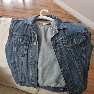 Gap sleeveless jean vest